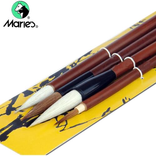 Martol G1324 Chinese Calligraphy Writing Pen Wool&Weasel Hair Paint Brush Draw Write 4pcs/set
