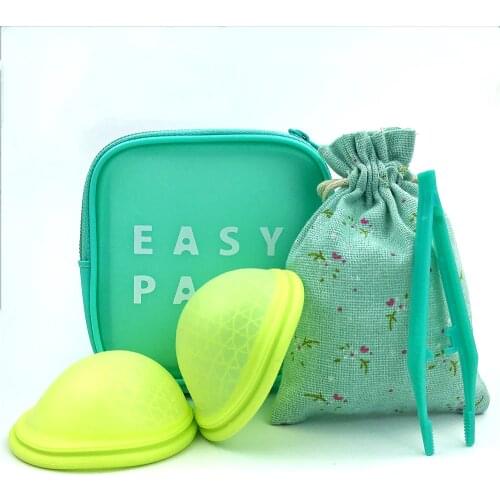 Reusable Disc Menstrual Cup With Flat-fit Design Women Cup Copa Menstrual Extra-Thin Sterilizing Silicone Menstrual Disk