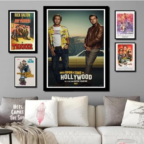 Perfect JL Once Upon a Time in Hollywood Quentin Tarantino New Movie Art Painting Poster Home Decor wall stickers