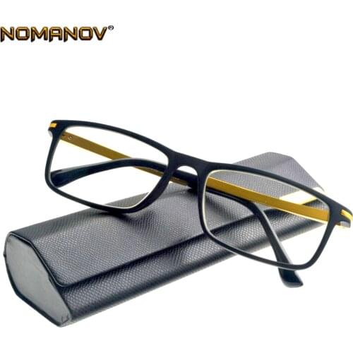 AL-mg Alloy Ultraligh Frame Spring Hinge Light Blocking Reading Glasses +0.75 +1 +1.25 +1.5 +1.75 +2 +2.25 +2.5 +2.75 TO+4