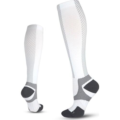 Professional sports running socks Unisex Sport Compression Socks Adults Outdoor Color Non-slip Block Hosiery for Running Socks