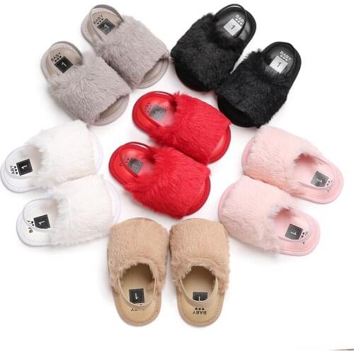 New Baby For Both Male and Female Babies, Fluffy Baby, CuteToddler, Flat NonSlip SummeSandal, First ToddlerShoe, 0-18 Month
