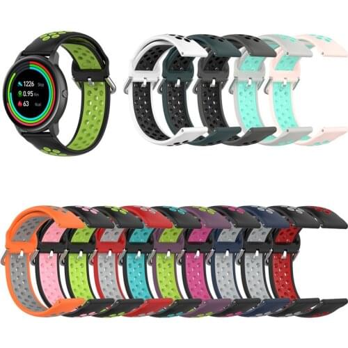 22mm 20mm Band For SAMSUNG Galaxy Watch 42 46mm galaxy watch 3 45mm 41mm Silica gel For Amazfit Bip GTR straps Active2