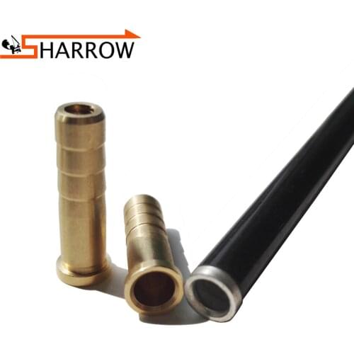 10/25/50pcs Archery Arrow Copper Inserts for ID6.2mm Inner Diameter Insert Connect Arrowhead Arrows Hunting Accessory