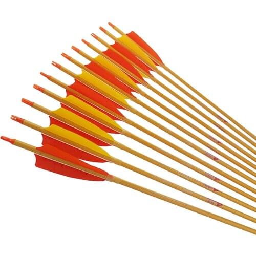 6/12pcs Linkboy Archery Carbon Arrow Shafts Spine300 400 500 600 ID6.2mm 4'' Turkey Vane Traditional Bow Hunting