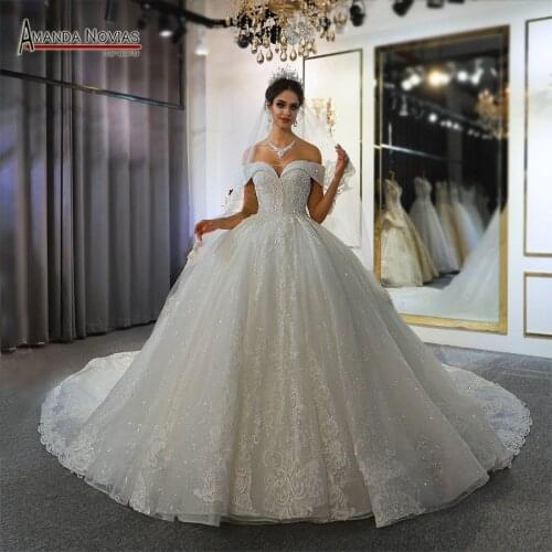Wedding Dress 2022 Robe De Mariee Off The Shoulder Straps Wedding Gown 100% Real Work Photo