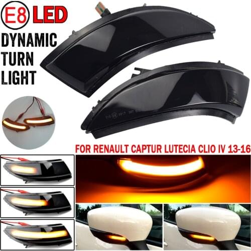 For Renault KAPTUR CAPTUR J5 H5 Clio IV MK4 Zoe ZE40 Dynamic LED Blinker Side Mirror Marker Indicator Turn Signal Light Lamp