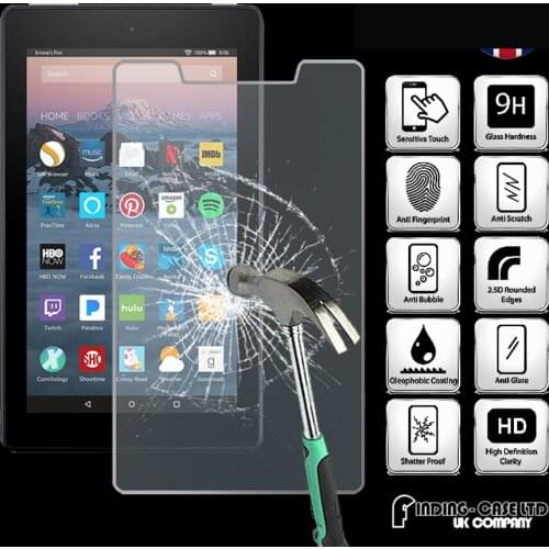 For Amazon Fire 7 (7th Gen 2017) alexa Tablet Ultra Clear Tempered Glass Screen Protector Anti-friction Proective Film
