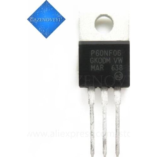 1pcs/lot STP60NF06 P60NF06 60V 60ATO-220 In Stock