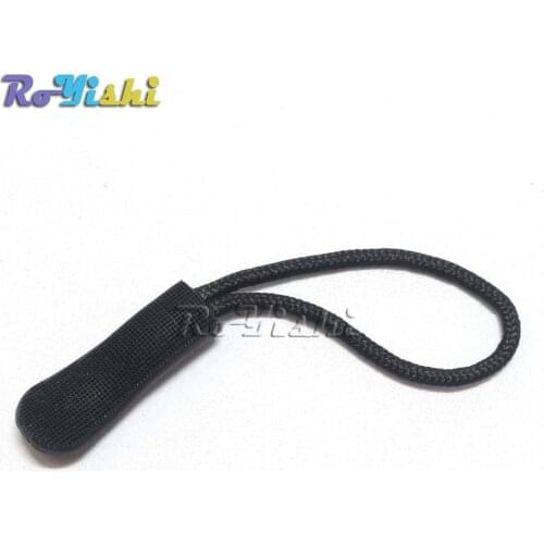 1000pcs/pack Zipper Pulls Cord Rope Ends Lock Zip Clip Buckle For Paracord Accessories/ Backpack/Clothing Black