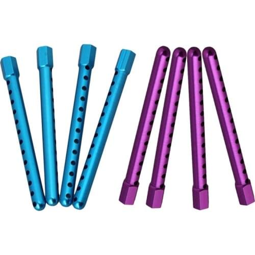 8PCS 102037 Blue/Purple Aluminum RC 1:10 Alloy Body Post Mounts For HSP Road Racing Model Car Upgrade