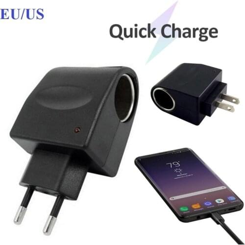 AC / DC Cigarette Lighter Automobile Cigarette Lighter Conversion Plug 220V To 12V Household Cigarette Lighter UK/US Standard