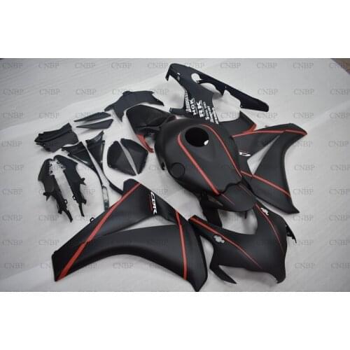CBR1000 RR 2008 - 2011 Plastic Fairings CBR1000RR 09 10 Abs Fairing CBR1000RR 08 09 Matter Black Red Fairing