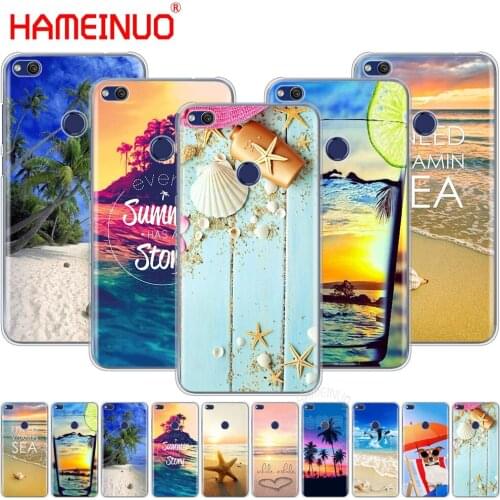HAMEINUO Summer Beach Relax Starfish Cover phone Case for huawei Ascend P7 P8 P9 P10 P20 lite plus pro G9 G8 G7 2017