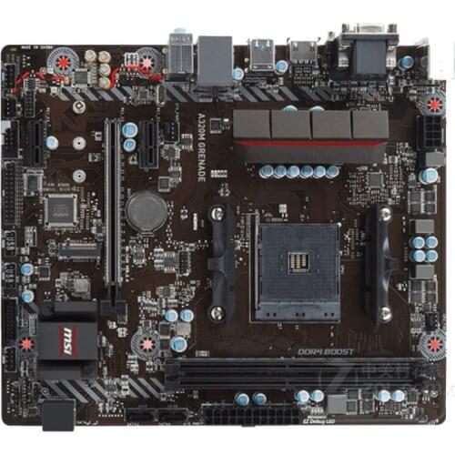 For MSI A320M GRENADE Desktop Motherboard Socket AM4DDR4 M.2 SATA3 USB3.0 A320M A320 Micro ATX used Mainboard