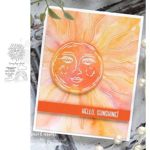 HELLO SUNSHINE Metal Cutting Dies and Stamps Diary Decoration Stencil Embossing Template DIY Greeting Card Handmade 2021 New