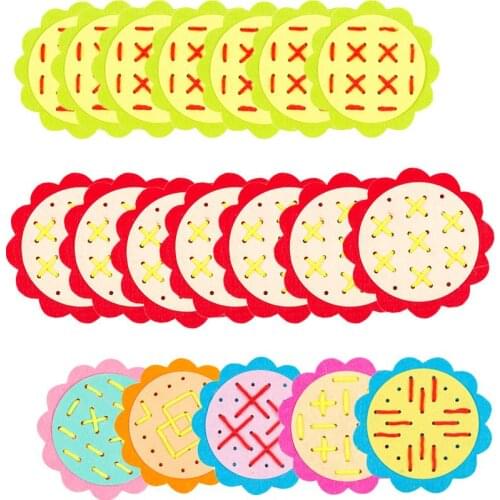 Montessori Child Toy DIY Manual Weave Cloth Kindergarten Teaching Toys Baby Early Learning Education Toys Children Crafts Gift