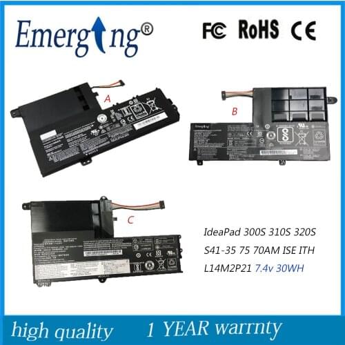7.4V 30Wh New Original Laptop Battery for Lenovo IdeaPad 300S 310S 320S S41-35 75 70AM ISE ITH L14M2P21