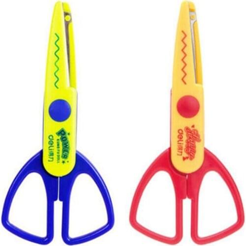 Zig Zag Scissors Laciness School Scissors Shear Cutting Scissors Paper Creative Scrapbook Photo Album Handmade Craft Handicraft