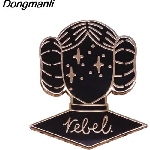 P4780 Dongmanli Feminist Figure Enamel Pins and Brooches for Women Fashion Lapel Pin Backpack Bags Badge Gifts