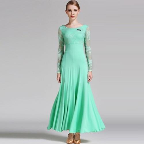 Latin Dance Dresses Ladies Skirts Present Women Vintage Ballroom Waltz Dresses Professional Skirts Womens Dresses B-6068