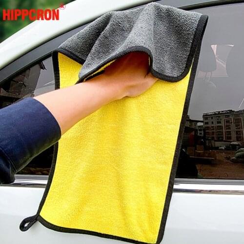 Car Wash Microfiber Towel Car Cleaning Drying Cloth Hemming Extra Soft Car Care Detailing WashTowel Never Scrat High Density New