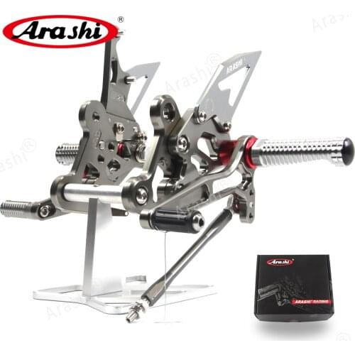 Arashi GSX-S 750 2015-2019 Adjustable Rearset CNC Footrests For SUZUKI GSX-S750 2015 2016 2017 GSXS750 GSXS GSX S 750 GSX750S
