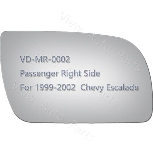 Right Rearview Mirror Glass for 1999 2000 Cadillac Escalade Not Including Backing Plate And Non Towing