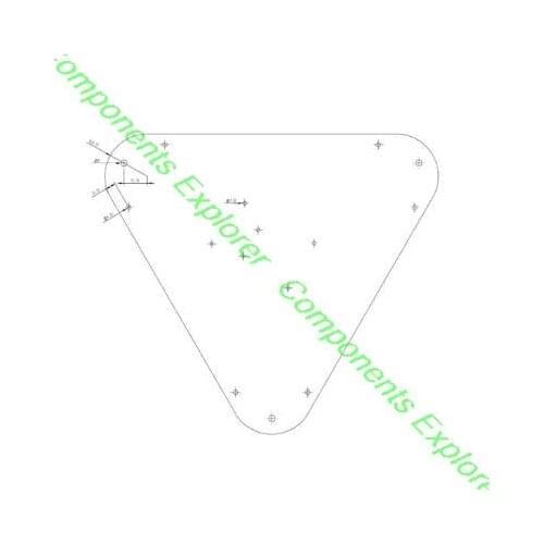 180mm Kossel top or bottom plate