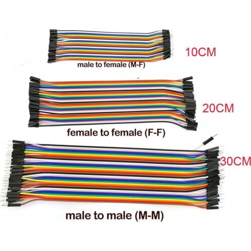 10CM 20CM 30CM Male to Male Female to Female 40Pin Jumper Wire Connection Line Breadboard Jumper Cable DIY Kit