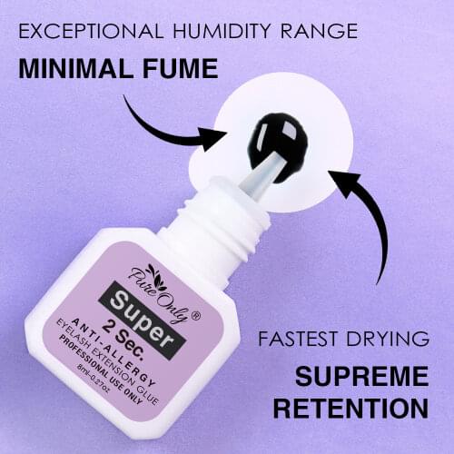 8ml 2 Second Fast Drying Eyelash Glue Private Label Professional Glue For Grafting Eyelashes Lash Extension Adhesive Korea