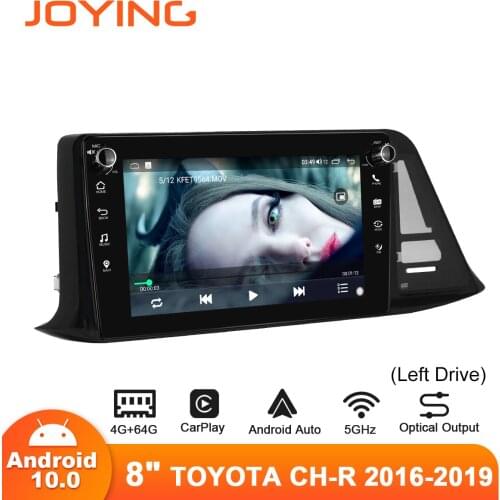 Joying Car Radio 8” Central Multimedia 1 din Android 10 For 2016-2019 Toyota CH-R Audio System With 4GB Ram 64GB Rom Left Drive