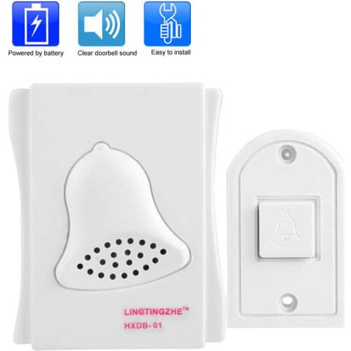 Security Door Chime Wired Doorbell Ding Dong Bell Door Chime for Home Office Access Control System