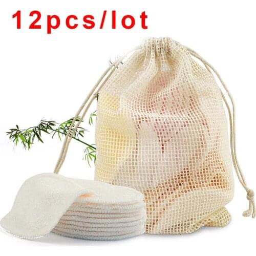 Cotton Face Reusable Make Up Remover Pads Washable Facial Remover Double Layer Pads