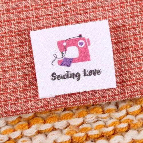 Custom Clothing Labels,White Fabric, Personalized Tags, Product Tags, Handmade Items, Personalise 25mm x 40mm (MD2125)