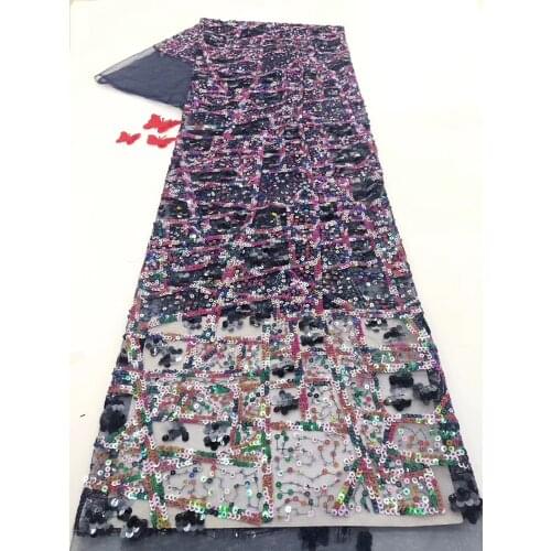 Sequins French tulle lace fabric 2020 high-quality African lace fabric latest party lace material D38401