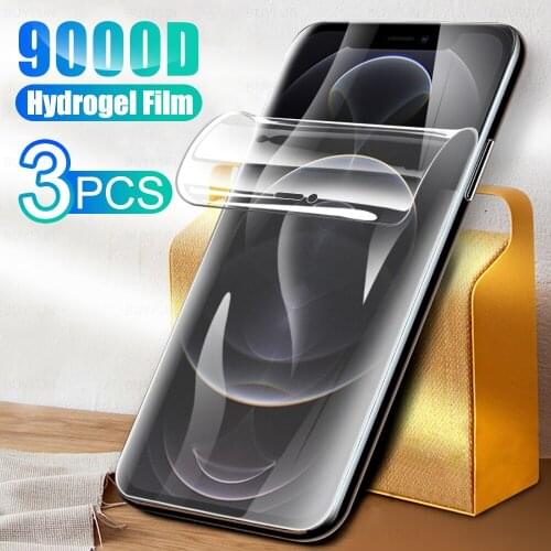 3pcs Full Cover Matte Hydrogel Film For iphone 11 12 13 Pro Max Anti-fingerprint Screen Protective ifone 11 12 13 Pro 12 13 Film