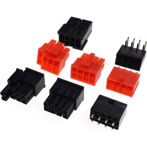 20pcs GPU 8 Pin Receptacle Plug Housing Male PCB Header Pins PCI-E PCI Express Graphics Video Card PCIe Computer Connector 4.2mm