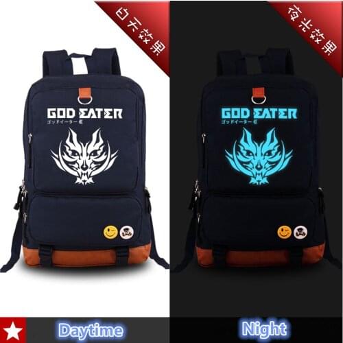 High Quality Harajuku Japanese Anime God Eater Printing Canvas School Bag for Teenage Girls Mochila Escolar Women Backpack
