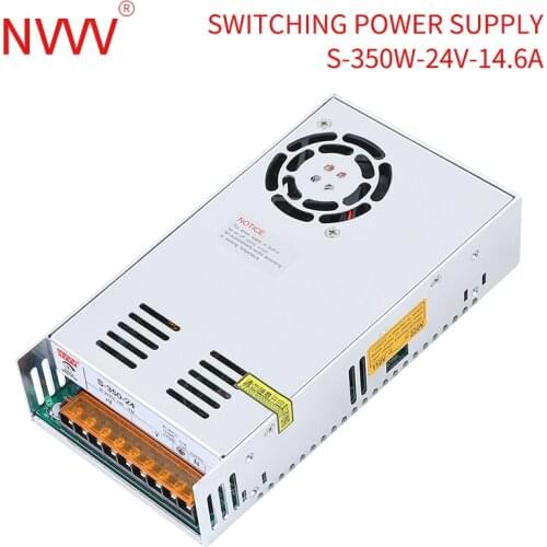 NVVV Switching Power Supply S-350W AC 110V/220V to DC 5v 12v 15v 24v 30v 36v 48v Source Transformer SMPS for LED Monitoring Lamp