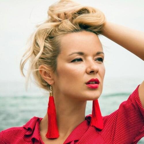 JOUVAL Tassel Earrings Female Long Fringe Drop Dangle Womens Earrings Boho Statement Brincos Vintage Ethnic Bohemian Jewelry