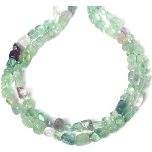 Fashion 7-11mm 100% Natural Green Fluorite Approx 43pcs Natural Stone Chips Chip Beads For DIY Jewelry making