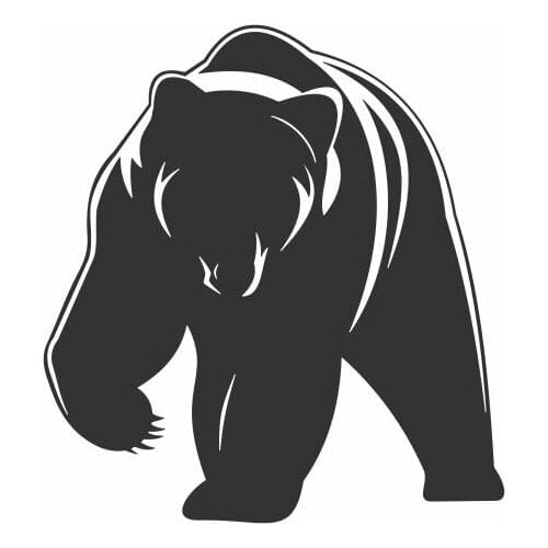 Huge Bear Is Picking Up Something Vinyl Car Stickers For Car Body Window Door Decoration Waterproof FA183