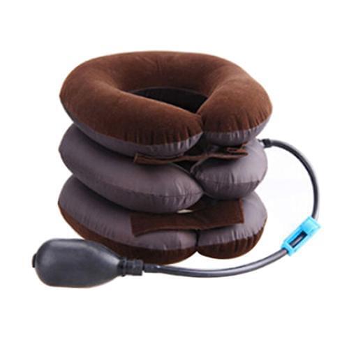 Cervical Neck Traction Device Headache Shoulder Pain Relax Brace Support Pillow Massage Pillow Relax Neck Head Stretcher New