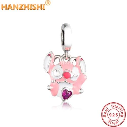 2021 Authentic 925 Sterling Silver Yellow Enamel Lovely Animal Dangle Beads Charms Fit Original Pandora Charm Bracelet Jewelry