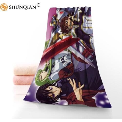 Face Towel/Bath Towel Custom code geass Microfiber Hair/Face/Shower Towels Size 35x75cm, 70x140cm