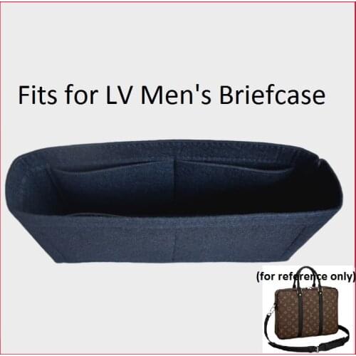 Fits For Mens Briefcase Tote Felt Cloth Insert Bag Organizer Makeup Handbag Organizer Travel Inner Purse Portable Cosmetic Bags