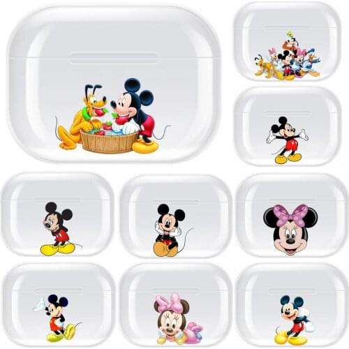 MICKEY Transparent TPU Case For Airpods Pro 3 Case Silicone Headphone Accessories Air Pods 3 Apple Protective