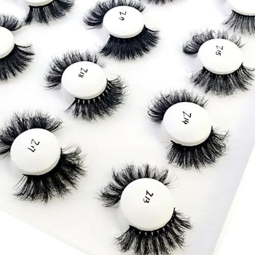 NEW Long 8-25mm Lashes Mink Eyelashes Fluffy Lashes Dramatic Messy Long False Eyelashes Makeup Wholesale 25mm 3d Mink Lashes