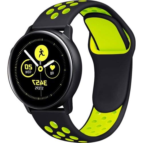 Silicone band for samsung galaxy watch active 2 strap Gear S3 Frontier Huawei GT-2-2e-Pro bracelet Galaxy 3 45mm/46mm/42mm strap